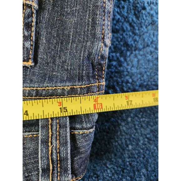 Metro7 Women's Dark Wash Straight Leg Denim Capris sz6 - Picture 7 of 8